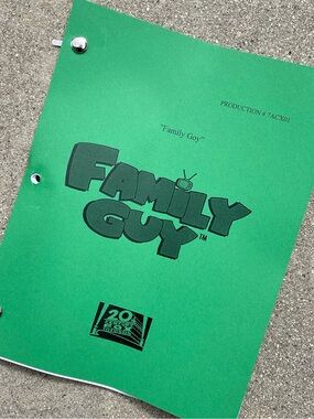 Family Guy 2008 Production Used Table Draft Script Family Goy KATHY IRELAND!